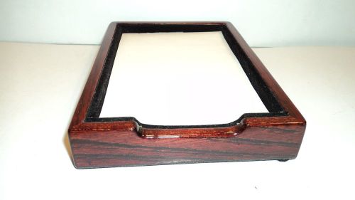 Blue Star RD2441 Mahogany Wood Desk Memo Box