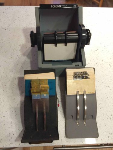 Three Vintage ROLODEX Card Files: Model 5350 / V File V524 / V File Junior V524J