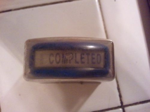 Self inking stamp / stamper &#034;completed&#034; -never used, new condition for sale