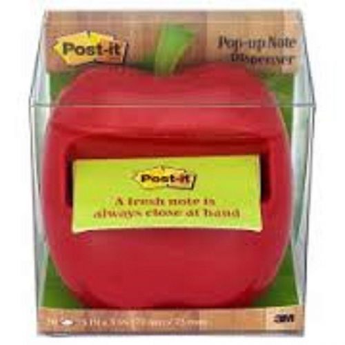 3m post-it apple pop-up note dispenser - mmmapl330 prefect teacher&#039;s gift nib for sale