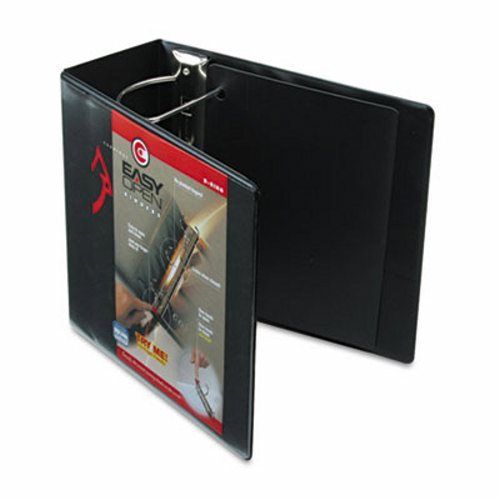 Cardinal Easy Open ClearVue Locking Slant-D Ring Binder, 5&#034;, Black (CRD10351)