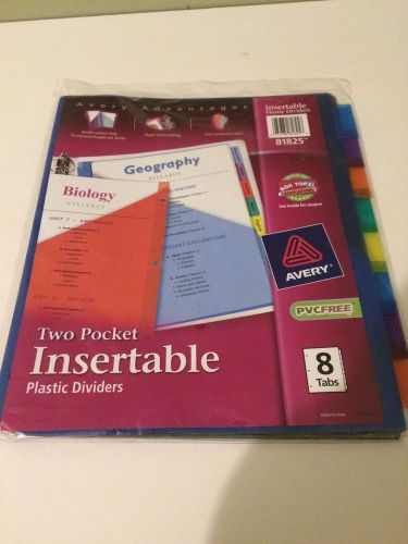 Sets of 8 Tabs 2 Pocket Insertable Dividers