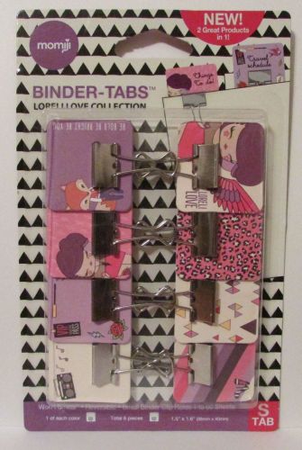 Clip-Rite Binder Tabs Organize Paper for Home/Office 8 Clip Pack #00815 STab New
