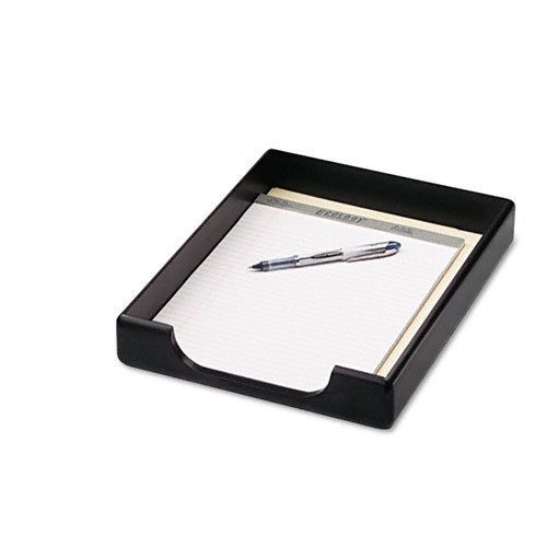 Rolodex wood tones letter desk tray, wood, black, front loading, ea - rol62523 for sale