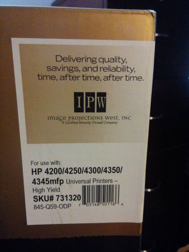 Ipw high yield toner for hp  4200/4250/4350/ 4345mfp - black - factory sealed for sale