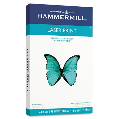 Hammermill laser legal copy paper 8 1/2 x 14, 98 bright, 24 lb., ream 500 ct. for sale