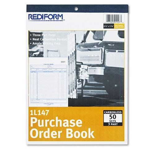 Rediform purchase orders purchasing forms - 3 part - 11&#034; x 8.50&#034; sheet (1l147) for sale