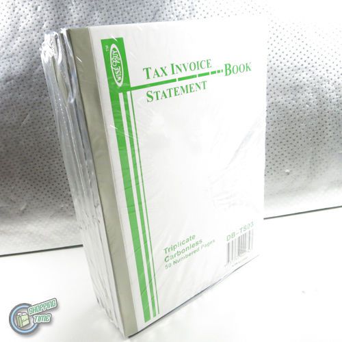 5x50 Tax Invoice Statement Book Triplicate Carbonless