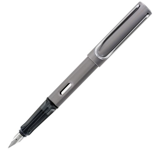Lamy Al-Star Anodized Metallic Fountain Pen, Aluminum Graphite Barrel, Broad Nib
