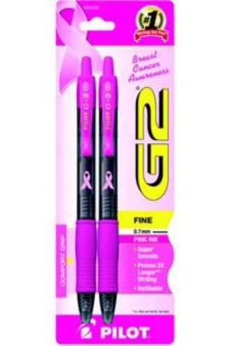 Pilot G2 Breast Cancer Awareness 2 Count Pink