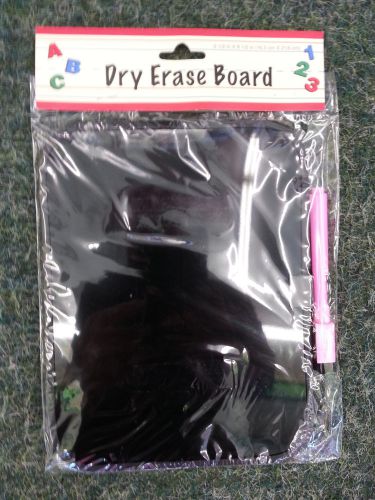 Mini magnetic dry erase board w/ marker black with pink  6.5 x 8.5  locker for sale