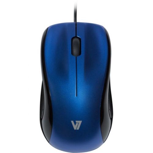 V7 keyboards &amp; mice mv3010010-blu-5nb 3btn usb wired optical mouse for sale