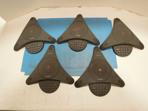 Lot of 5 Polycom Soundstation Conference Phones (2201-03309-001)