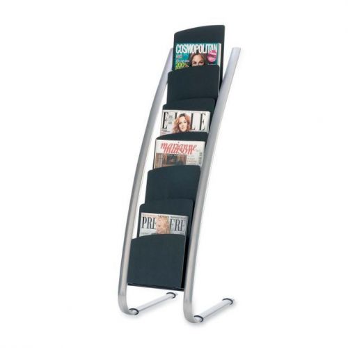 Alba Literature Floor Display Rack, Six Pocket, 12.8w x 18.4d x - ABADDEXPO6