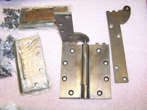 NOS STANLEY 92-6186 CB1969 LH REINFORCED PIVOT HINGE SET 5 x 4 1/2&#034; INDUSTRIAL