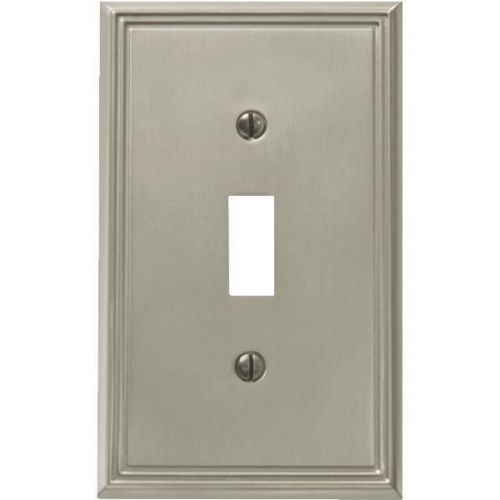 Metroline Brushed Nickel Switch Wall Plate-BN 1-TOGGLE WALLPLATE