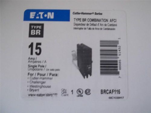 10 (TEN) NEW EATON BRCAF115 CUTLER HAMMER AFCI CIRCUIT BREAKERS