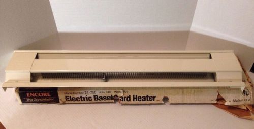 Encore zonemaster 3-foot 36&#034; electric baseboard heater 240 volts 750 watts for sale