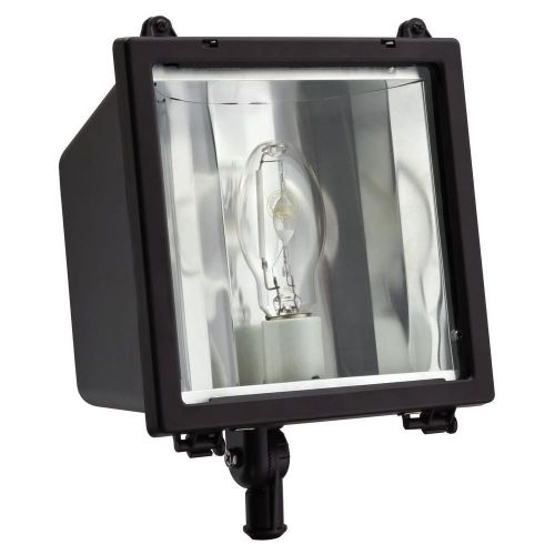 Commercial Grade 150-Watt Outdoor Bronze Metal Halide Flood Light