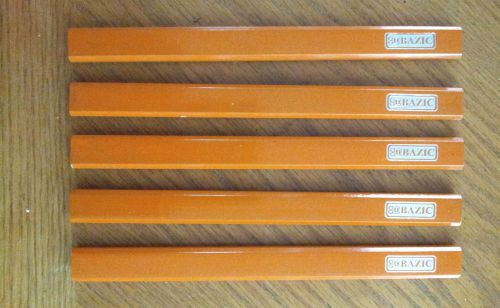 LOT 15 BAZIC CARPENTER&#039;S COLORED 3/16&#034; LEAD  PENCIL INDUSTRIAL QUALITY