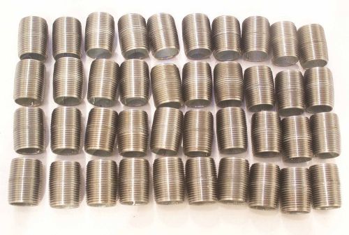 3/4” x Close  Galvanized steel pipe Nipple. NPT. 40 pc. NEW. Free shipping.