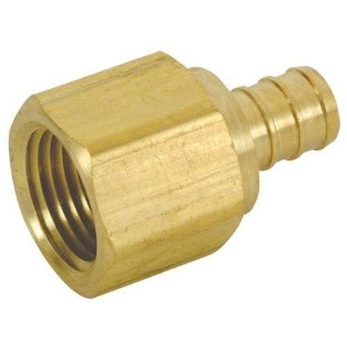 3/4&#034; x 3/4&#034; PEX FEMALE ADAPTER - PEX x FIP - BRASS CRIMP FITTING - LEAD FREE