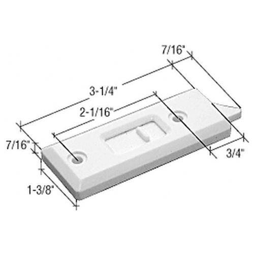 White Tilt Latch with 2-1/16&#034; Screw Holes F2722 One Left and One Right