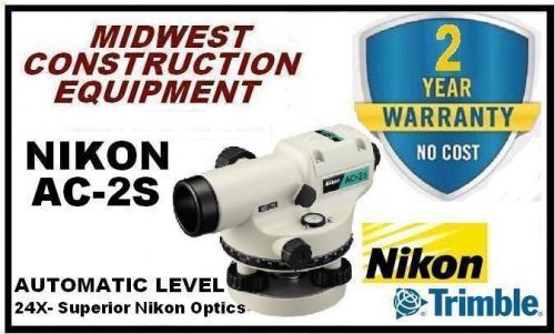 NEW NIKON AC-2s Automatic Level - 24x - Degrees