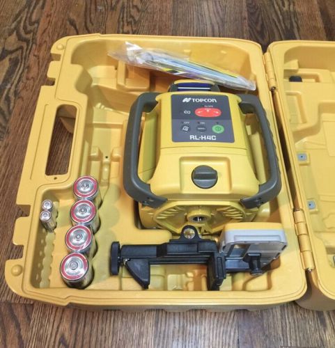 Topcon RL-H4C Construction Laser Level Alkaline DB Kit LS-80L Sensor Slope Match