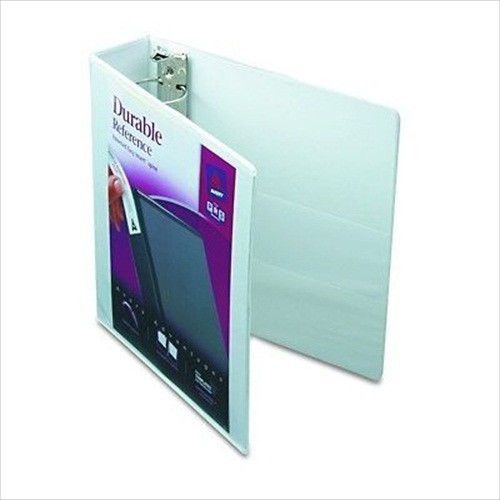 Avery Durable Vinyl View Binder 11&#034; x 8-1/2&#034;, 2&#034; Capacity (White) Brand New Item