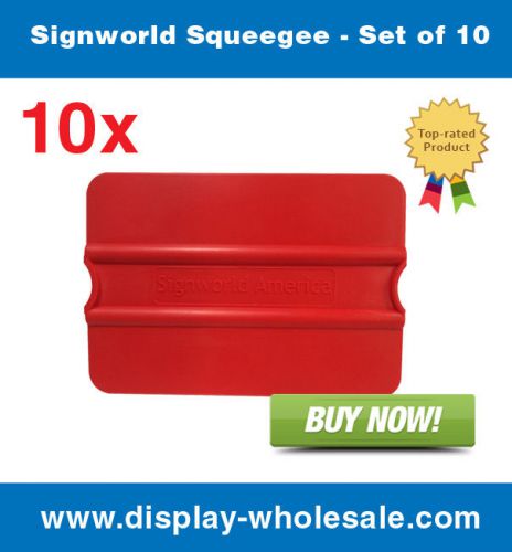 Signworld Squeegee - Set of 10 (vinyl/media rolls, mutoh, roland mimaki)