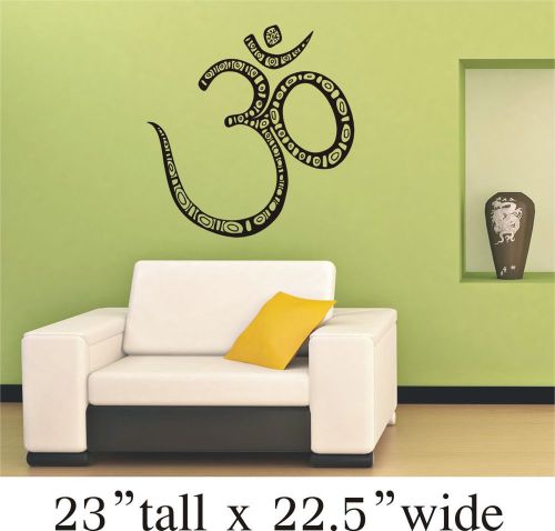 Om Aum Wall Decal Art Vinyl Stickers Drawing Room, Study Room -1452