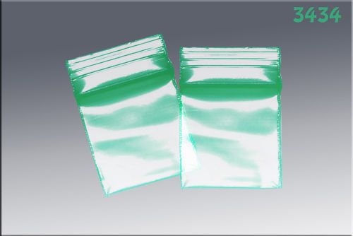 Ziplock baggies .34 x .34 (1000/pack) by apple - green for sale