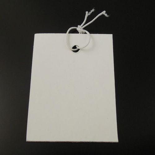 Hot Sale 998pcs Wholesale White Jewelry Paper Label Tag Elastic 36347