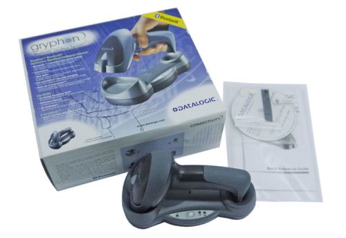 NEW Datalogic Gryphon BT100-CSR Bluetooth Barcode Scanner +Charging Cradle