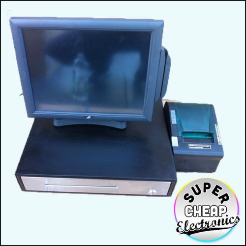 J2 580 point of sale complete system with receipt printer &amp; cash drawer for sale