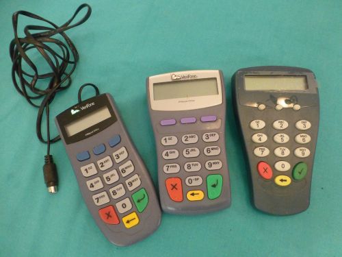 Lot of 3 credit card terminal pin pads VeriFone Pin pad 1000SE Hypercom p1300