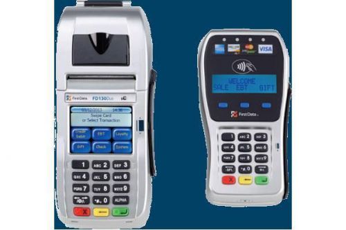 First Data FD130 DUO WiFi Terminal and FD-35 EMV/NFC PIN Pad Combo