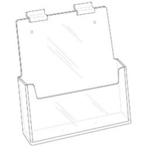 8.5x11 Clear Acrylic Slatwall Brochure Holder    Lot of 24    DS-LHW-Z121-24