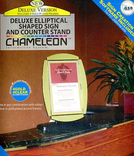 Deluxe Elliptical Sign &amp; Counter Stand With Software