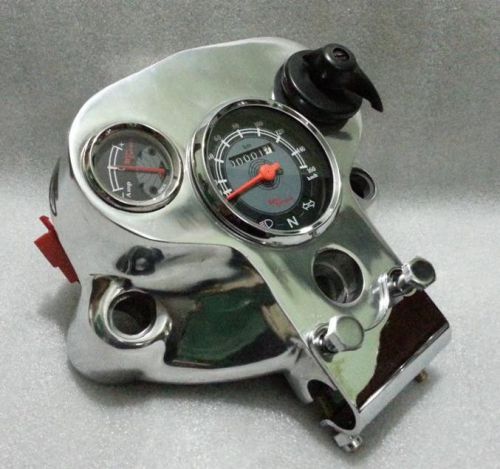 ROYAL ENFIELD CAFE RACER CLUBMAN CONTINENTAL GT METER GAUGE CLUSTER YOKE ALLOY