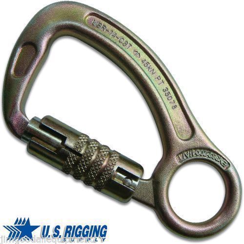 Tree climbers forged steel carabiner w/integral eye,strength 10,110lbs for sale