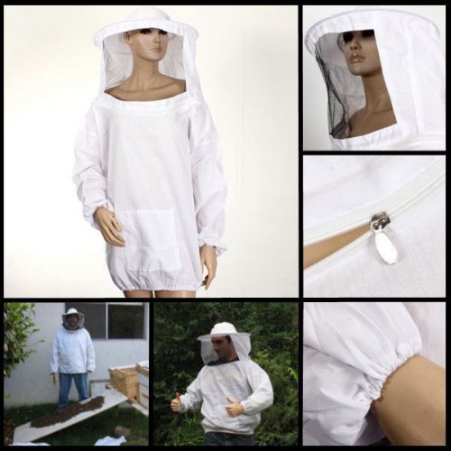 Beekeeping Jacket Veil Coat Bee Keeping Suit Smock Dress Protective Equipment SS