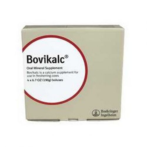 BOVIKALC Bolus Blood Calcium Levels Calving Cattle 4 Count