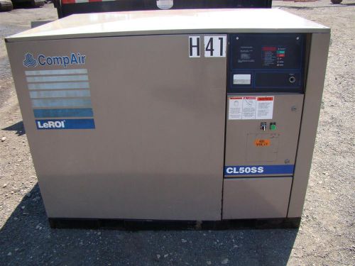 Leroi CompAir 50HP Screw Compressor 460v 3PH Model CL50SS/BP