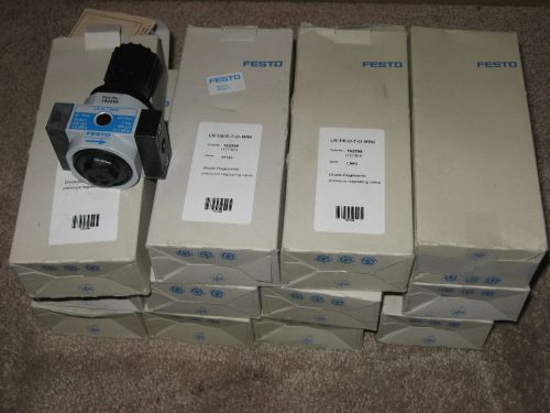 LOT OF 12 NEW FESTO LR-1/8-D-7-O-MINIPRESSURE REGULATING VALVE 162598