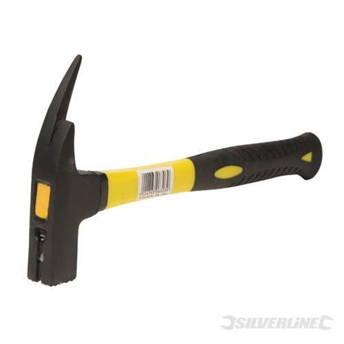 Silverline Fibreglass 1.3Lb Roofing Hammer Pick Spick &amp; Claw Magnet Head