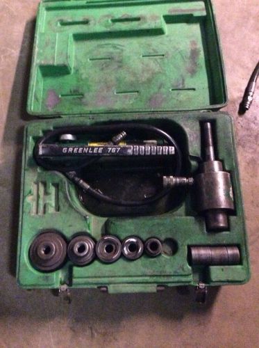 Greenlee 746 knockout ram &amp; 767 pump set for sale