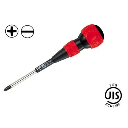 New vessel jis 220 p2*100 standard ball grip cross tip screwdriver for sale