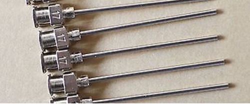 12pcs 17ga  blunt stainless steel dispensing syringe needle tips 1.5&#034; for sale